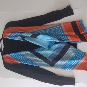 Women's large sweater, geometric shape/ asymmetrical.